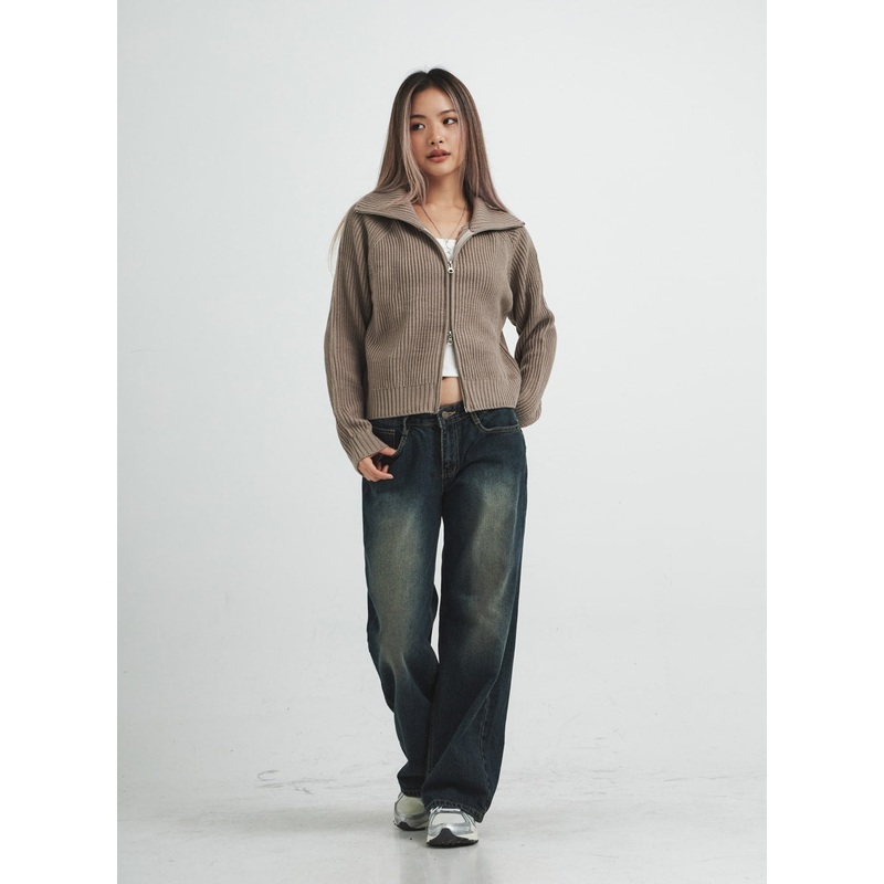 Low Rise Washing Wide Jeans CS14