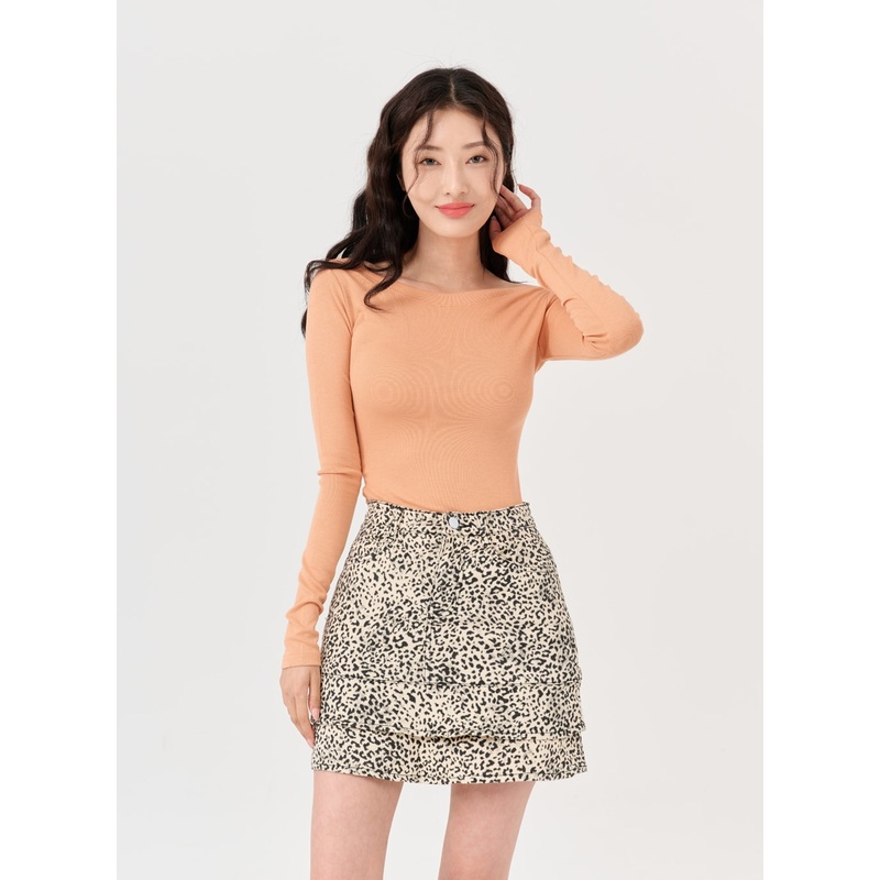 Open Shoulder Long Sleeve T-Shirt IG11