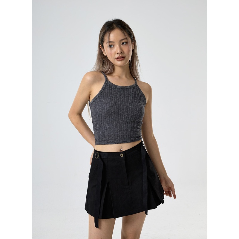 Ribbed Halter Neck Sleeveless Top CG25