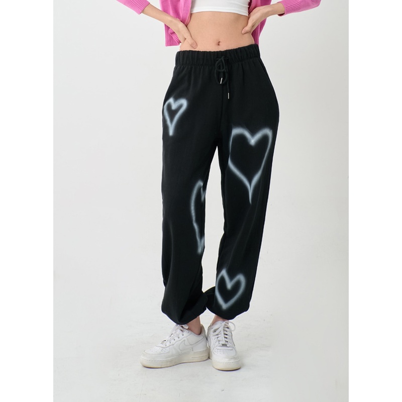 Spray Heart Jogger Bending Pants IS06