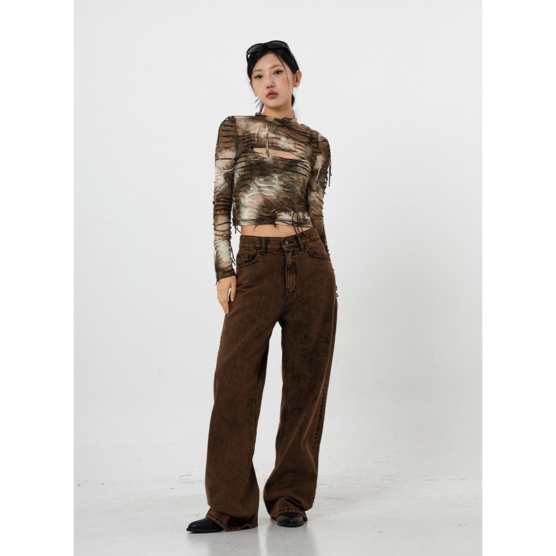 Washing Wide Jeans Unisex CS21