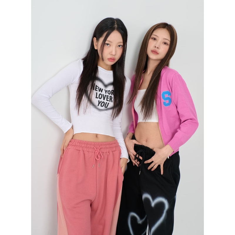 Wave New York Crop Long Sleeve T-Shirt IS06
