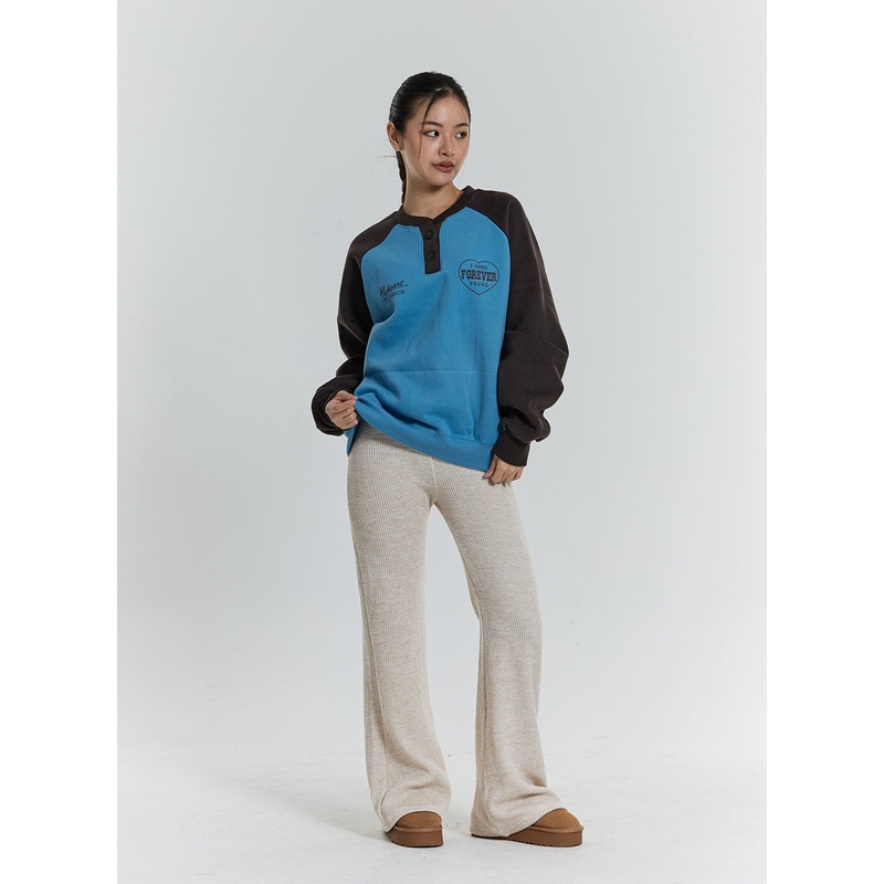 Elastic Bootcut Knit Pants CN23