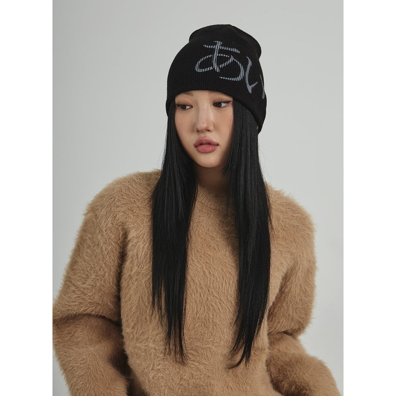 Japanese Graphic Beanie CD09|Beige|Green|Black|One Size