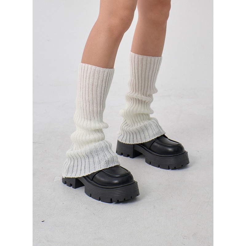 Knit Leg Warmer CN09|Light Beige|Gray|Dark Beige|Black|One Size