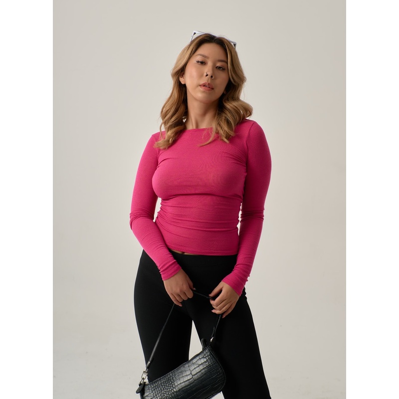 Open Back Long Sleeves Top IN22