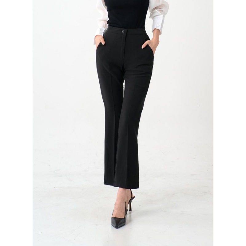 Semi Bootcut Tailored Pants IO07