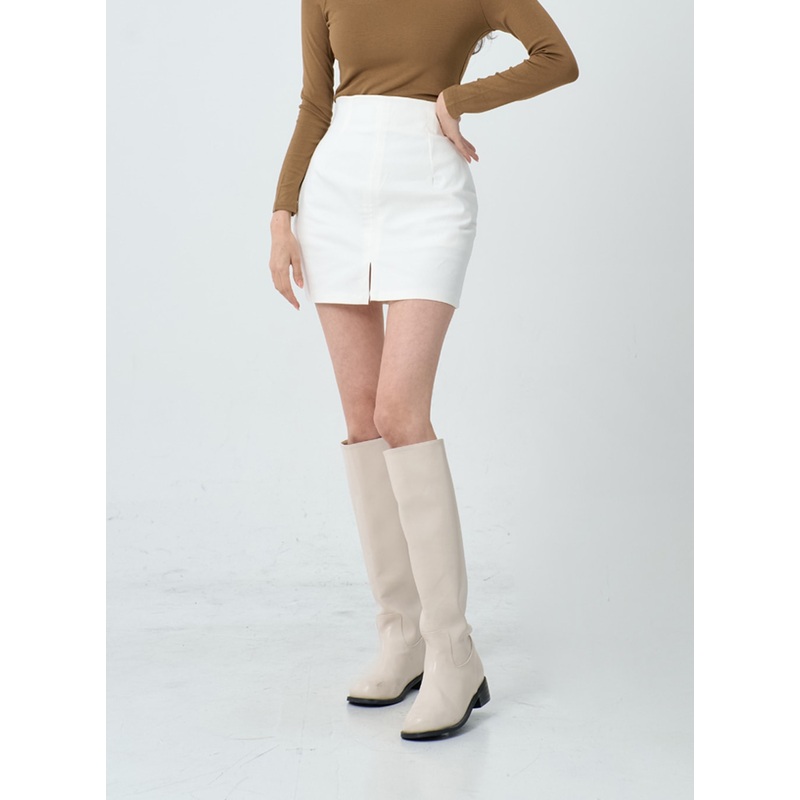 Simple High Waist Pencil Mini Skirt IO19