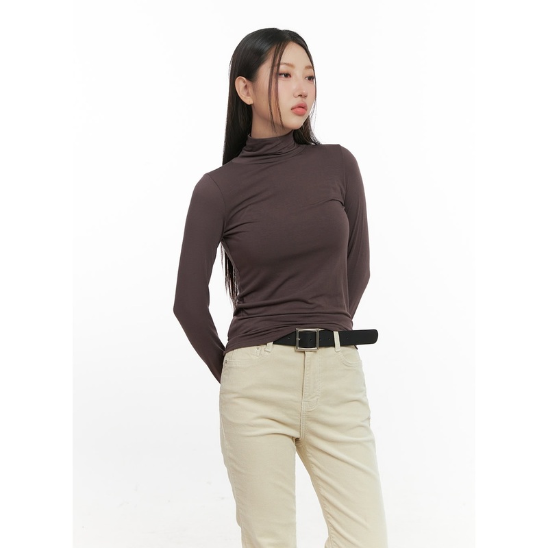 Turtleneck Warmer Crop Top CN08