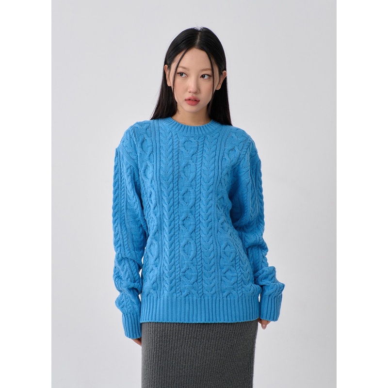 Twist Pattern Knit Unisex CN09