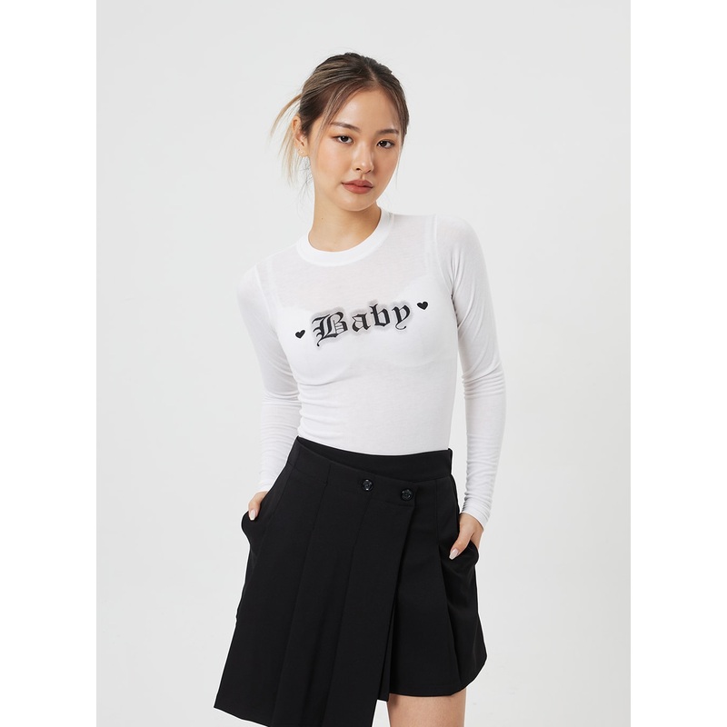 Baby Graphic T CF317|White|Black|S/M