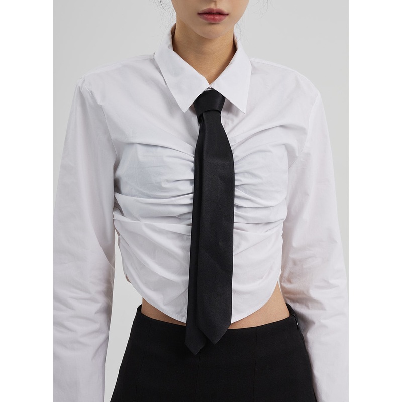 Basic Necktie CF308|Stripe|Black|One Size
