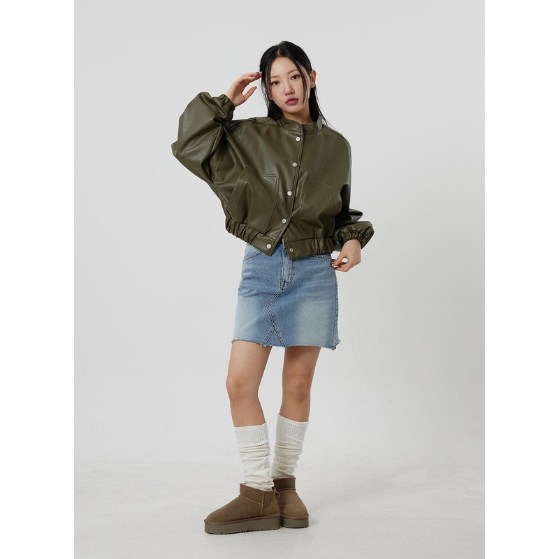 Denim Mini Skirt CF302|Light blue|S|M|L