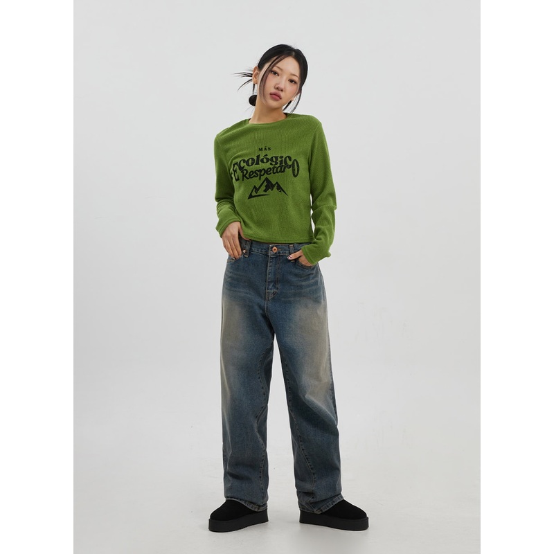 Mid-Rise Baggy Jeans Unisex CJ330