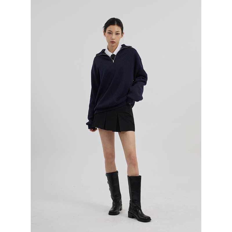 Mid-Rise Pleated Mini Skirt CF308