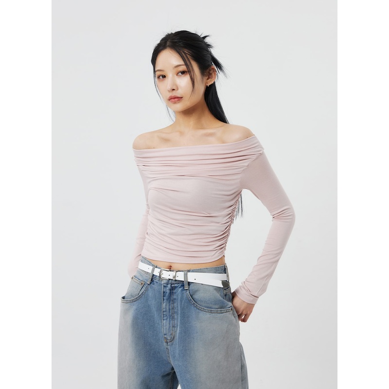 Off-Shoulder Cropped Top CF322