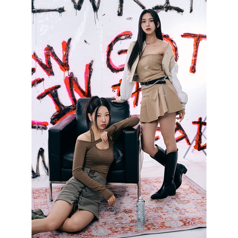 Strapless Pleated Mini Dress BJ331