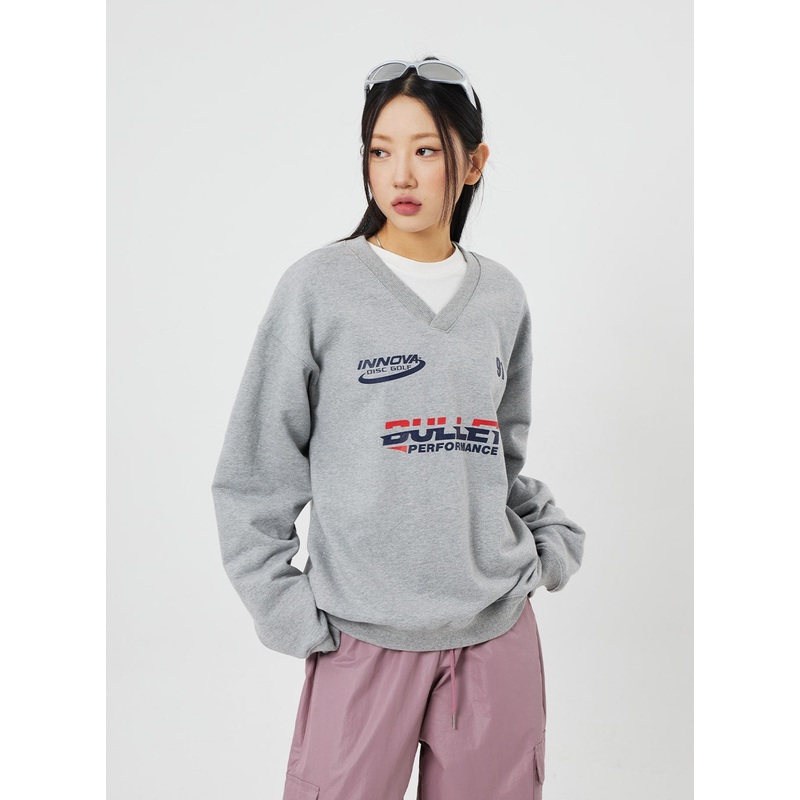 V-Neck Graphic Sweatshirt CF315