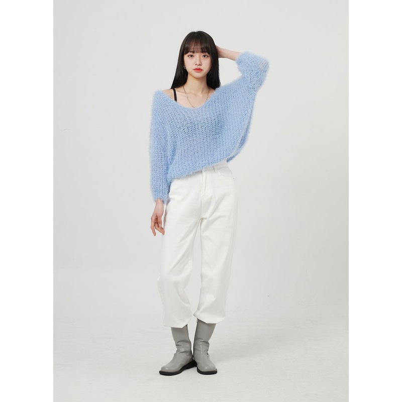 Wide Leg Cotton Pants OF324|White|Black|S|M|L|1XL