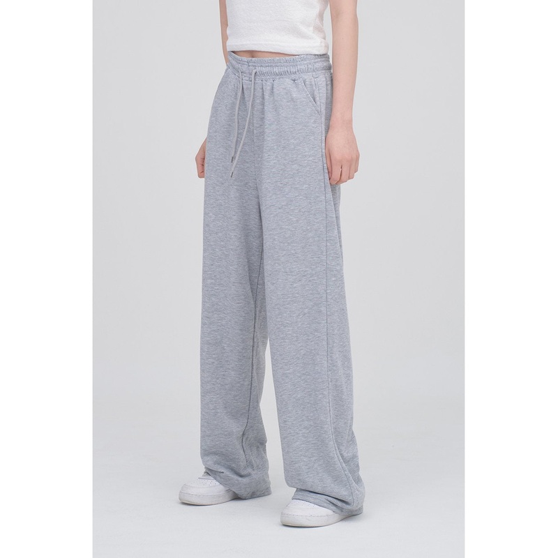 Wide Leg Track Pants CM03|Gray|Black|White Melange|Black_Fleece Lined|Grey_Fleece Lined|White Melange_Fleece Lined|L/XL