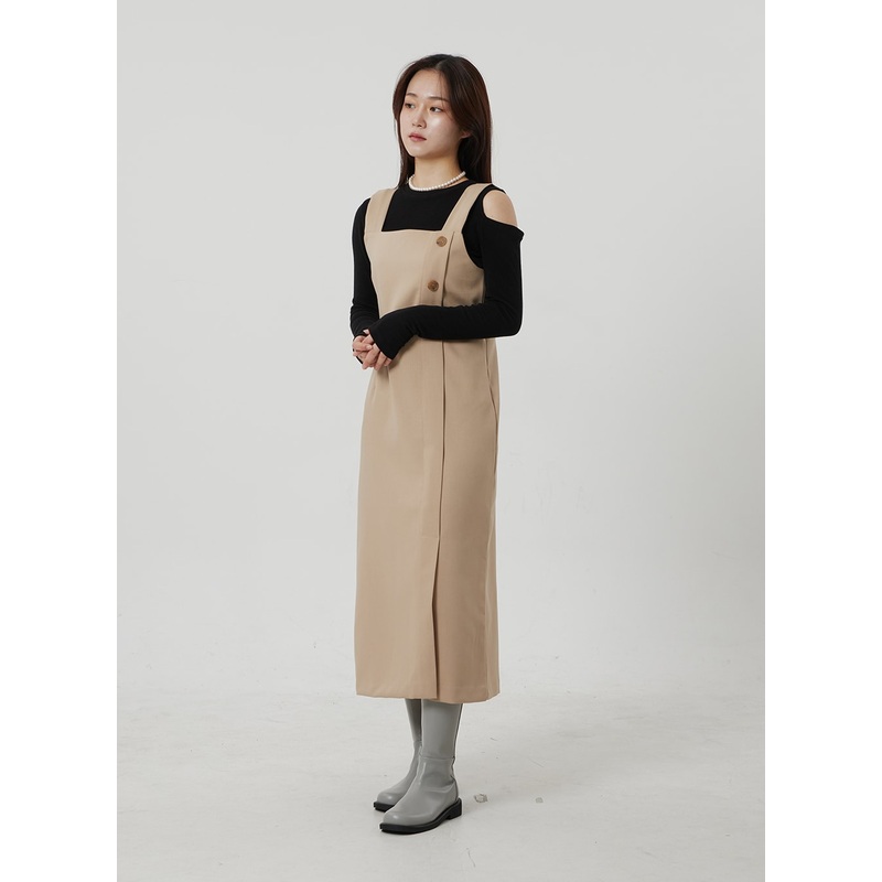 Wrapped Button Maxi Dress OF307