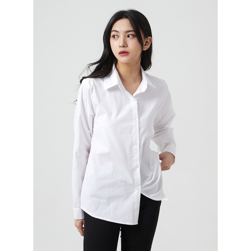 Basic Cotton Shirt BM304|White|Beige|Pink|Mint|Light blue|Dark blue|S/M