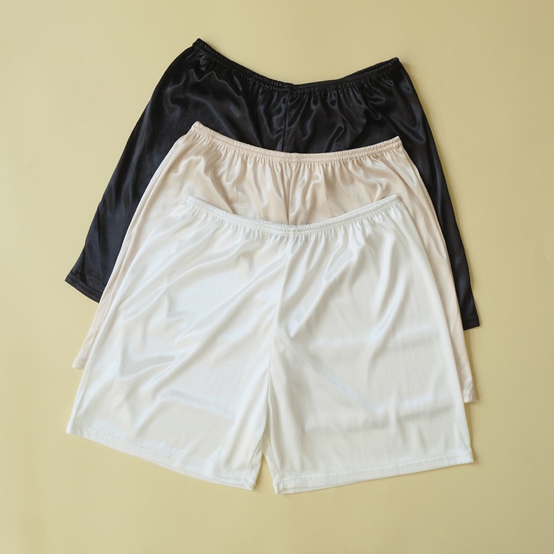 Basic Satin Under Pants OY16|White|Beige|Black|S/M