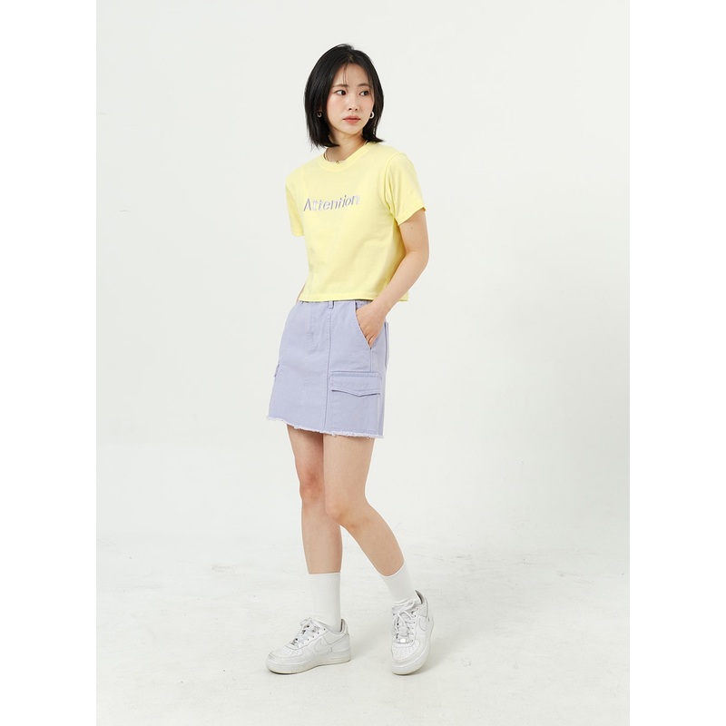 Cargo Mini Skirt OM313|Pink|Purple|Gray|S|M|L