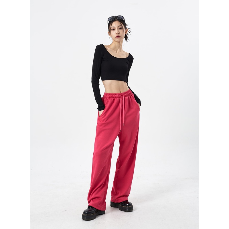 Color Wide Leg Sweatpants CM310