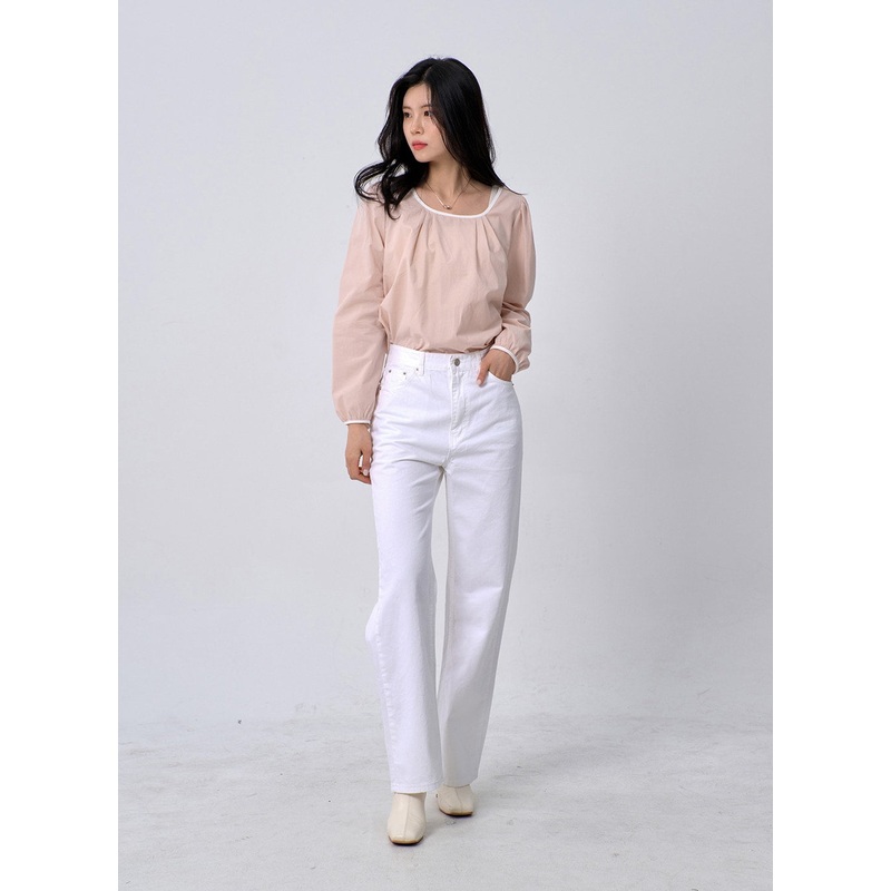 Straight Leg Cotton Pants OM331