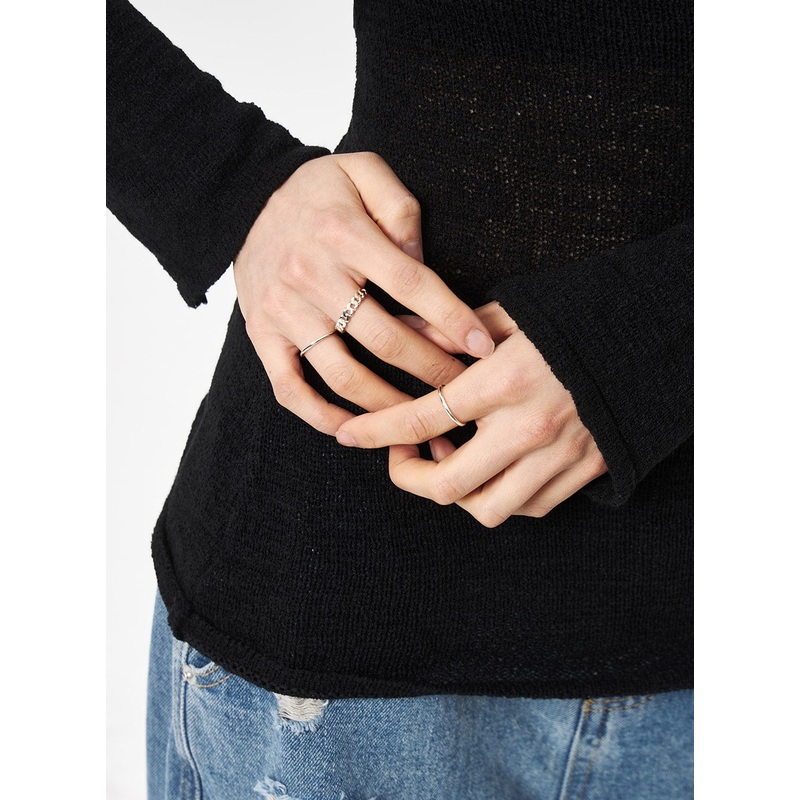 Twisted Ring CA310|Light gray|One Size