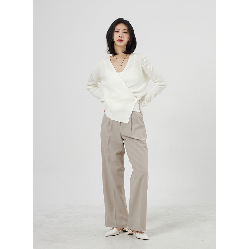 Wide Basic Tailored Pants OA307
