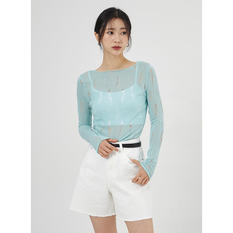 Wide Leg Shorts OA307|White|Light blue|Black|S|M|L|XL