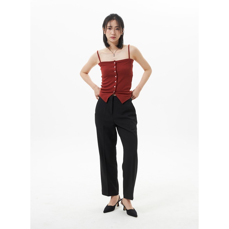 Ankle Tailored Pants OA321|White|Light beige|Beige|Brown|Black|S|M|L