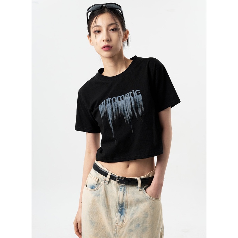 Automatic Graphic Tee CY311|White|Black|S/M