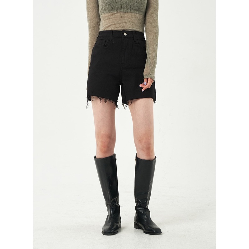 Basic Ripped Shorts OA325|White|Black|S|M|L|XL|2XL|3XL
