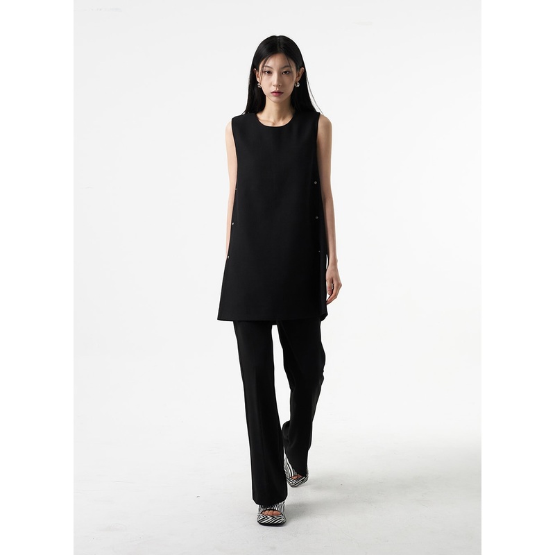 Bootcut Tailored Pants IA325|Light beige|Dark blue|Black|S|M|L|1XL(32)|2XL(34)|3XL(36)