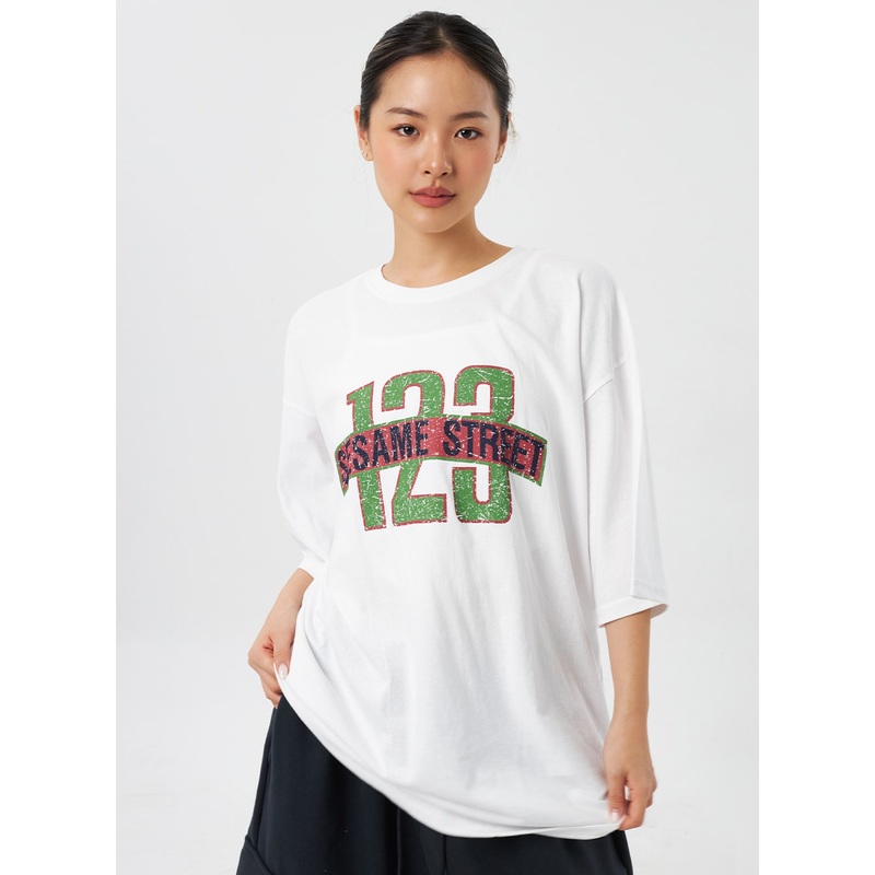 Graphic Tee Unisex CY308|White|Light yellow|Dark purple|Black|M/L
