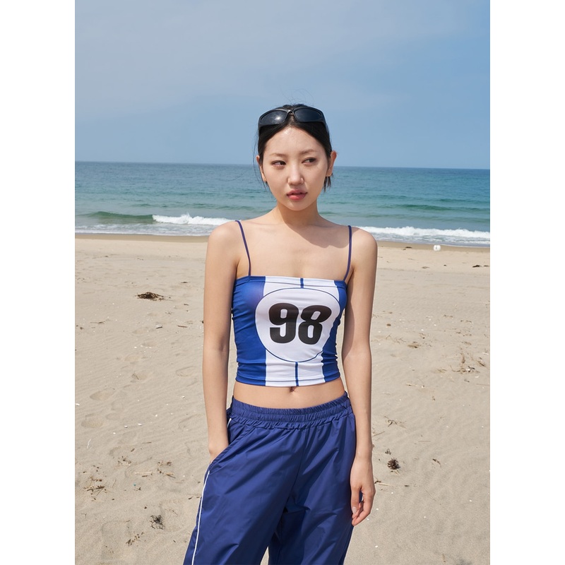 Graphic Thin Strap Top CY316|Printing|S/M