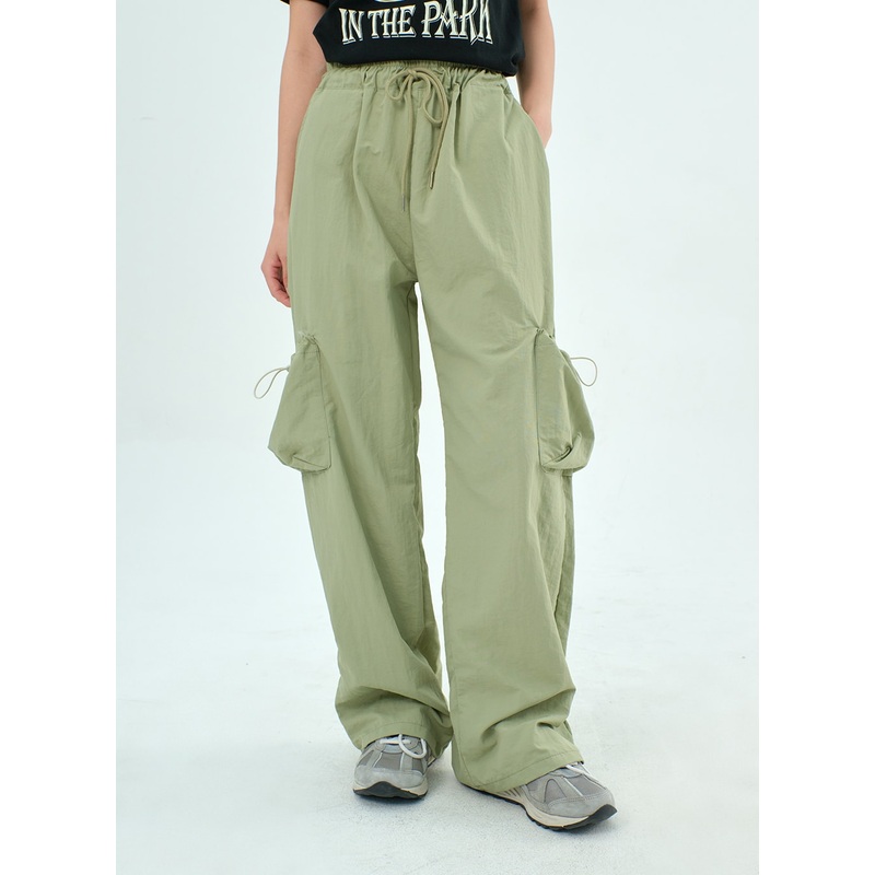 Nylon Pocket Pants BY304|Dark green|Gray|Black|S/M