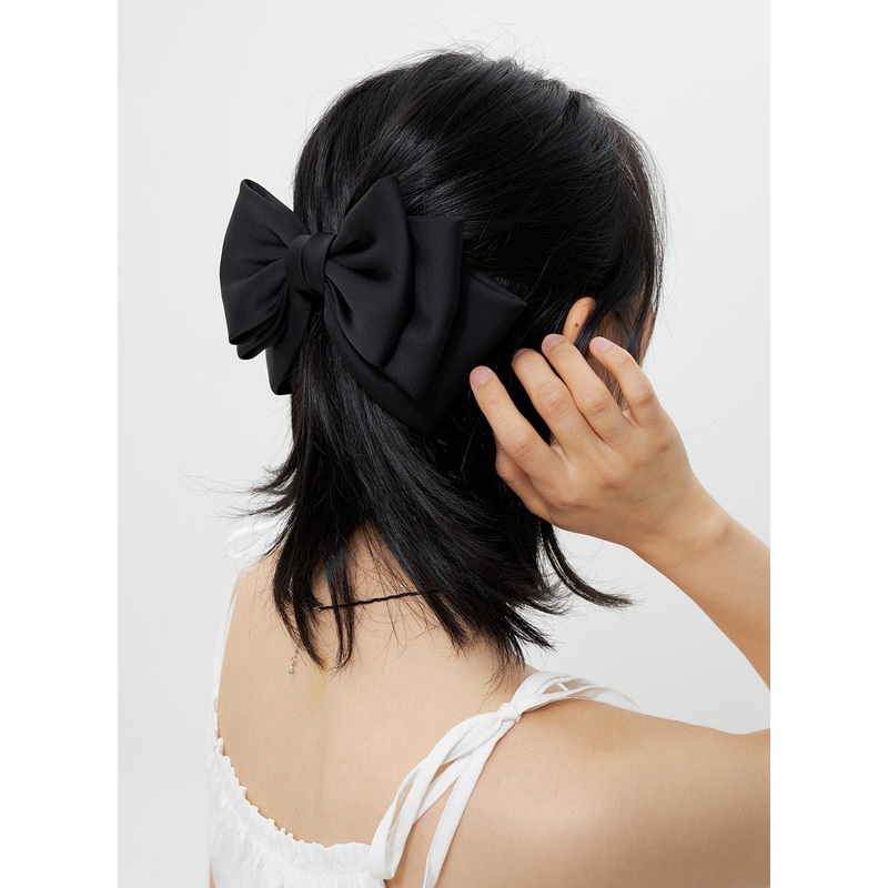Ribbon Hair Pin OY308|Black|One Size