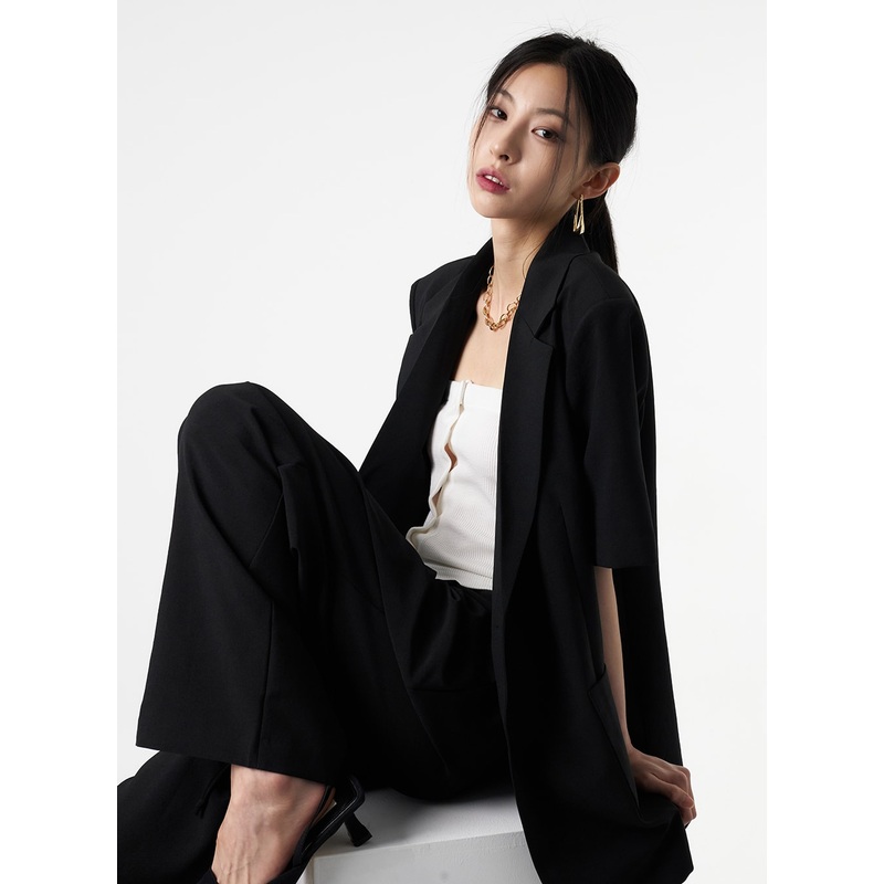 Short Sleeve Jacket IA326|Dark green|Dark gray|Black|M/L