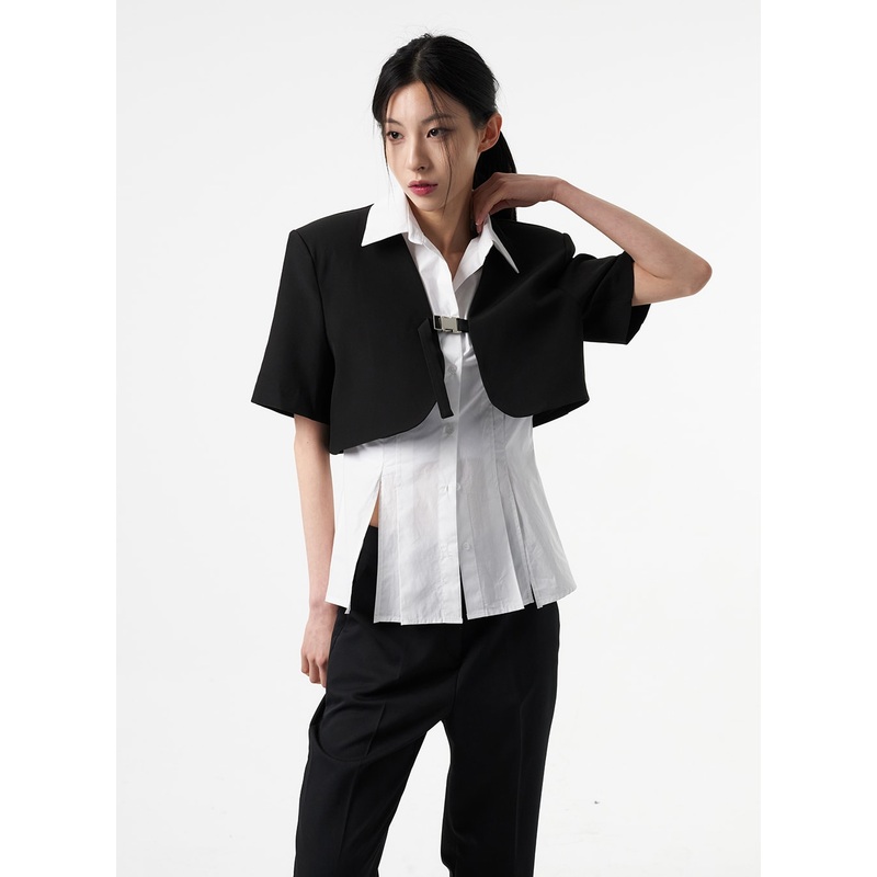 Snap Hook Jacket IA326|Dark gray|Black|S/M