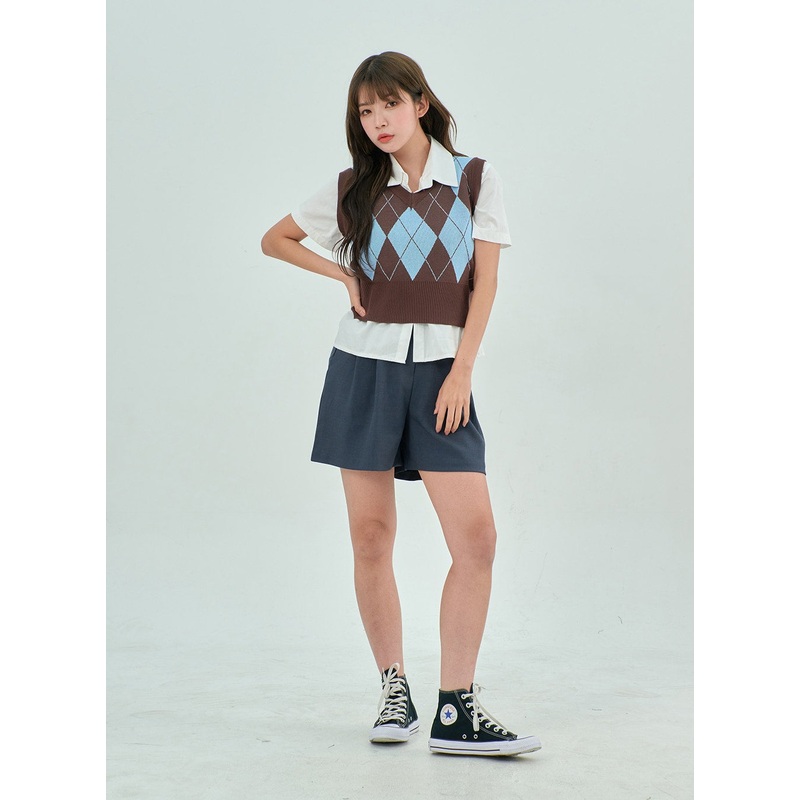 Tailored Shorts BY303|Beige|Dark blue|Black|S/M