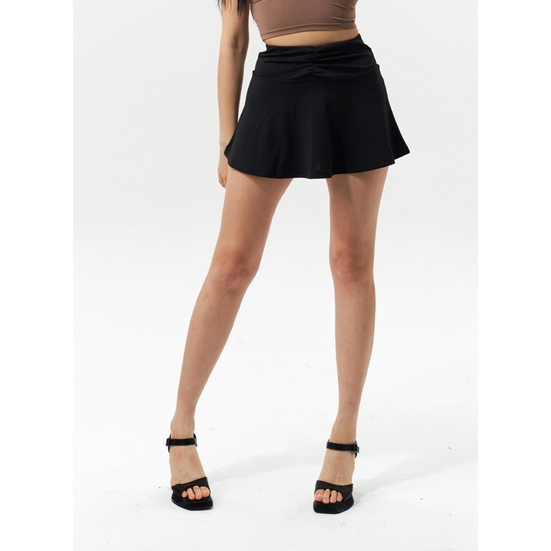 A-Line Mini Skirt IU322|White|Blue|Black|S/M
