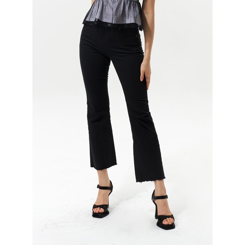 Ankle Bootcut Pants IU322|White|Black|S|M|L