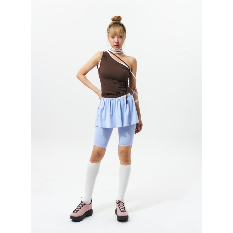 Biker Leggings With Skirt IL318