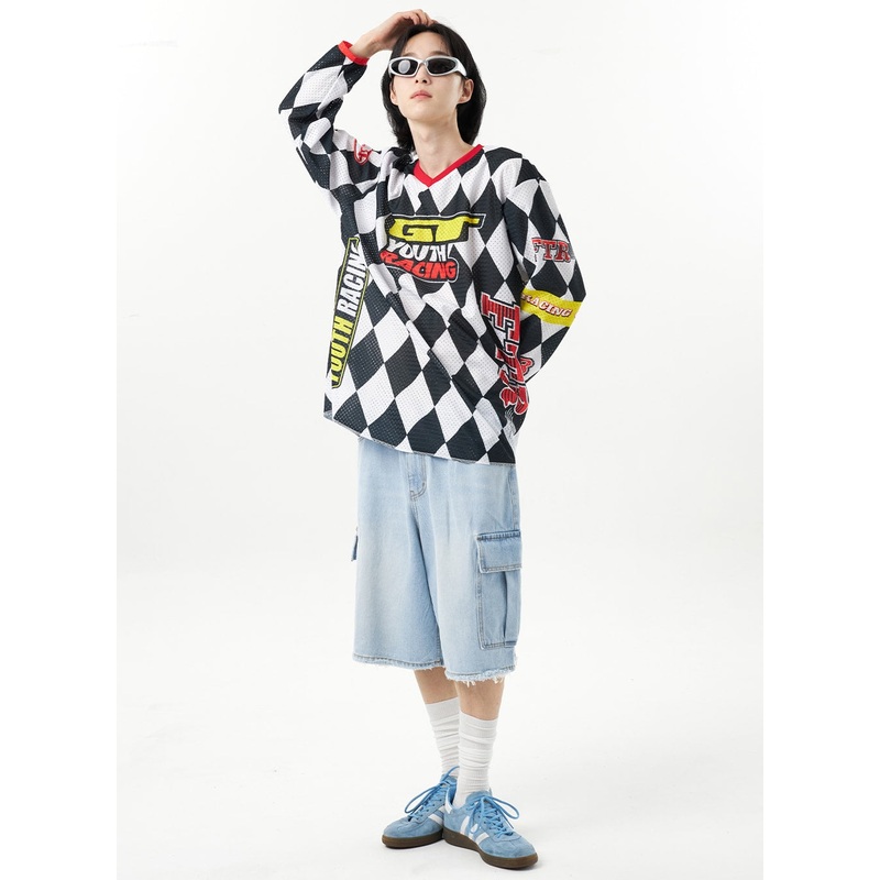 Denim Bermuda Pants Unisex CU315