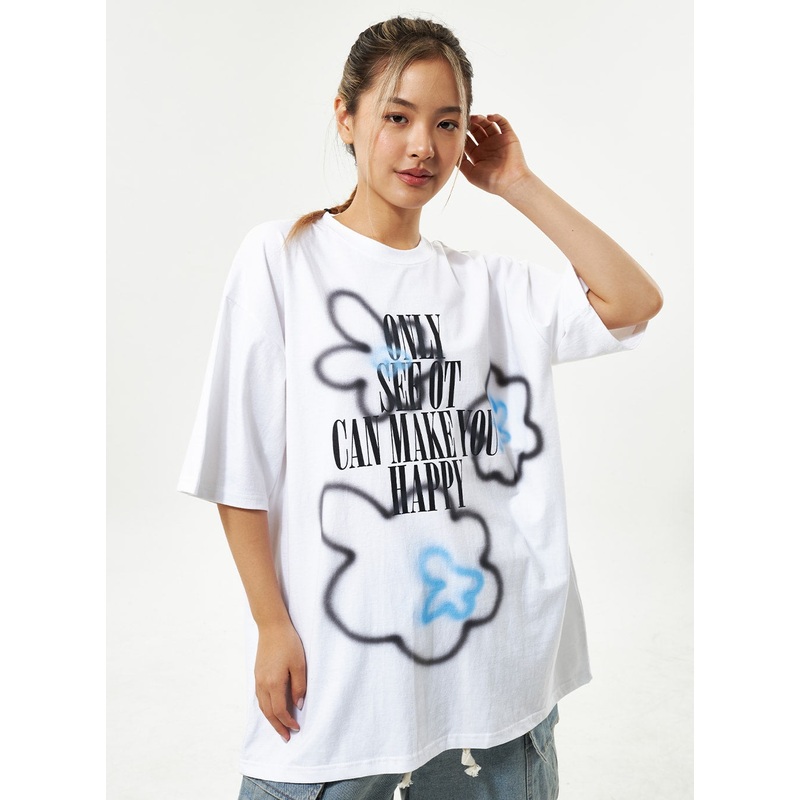 Graphic Tee Unisex CY330|White|Black|M/L