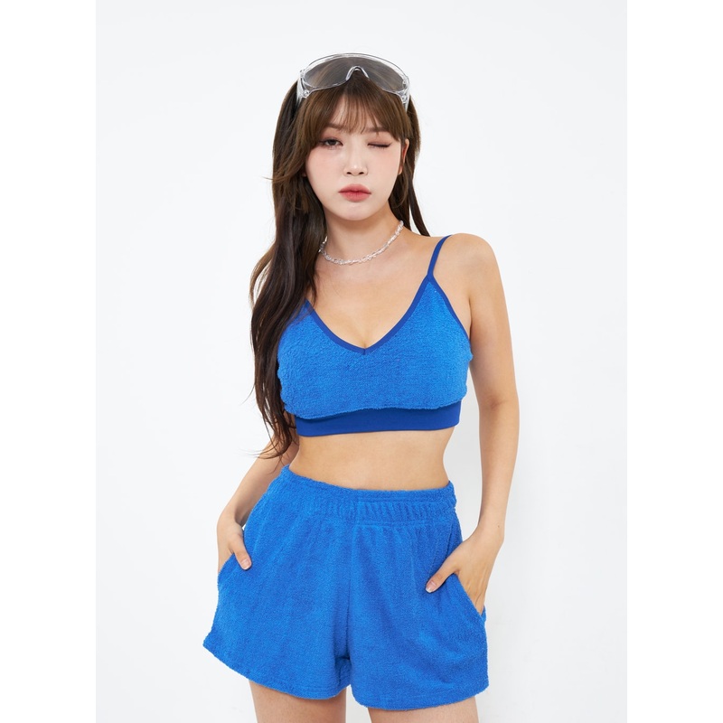 Soft Cropped Top IU301|Pink|Red|Green|Blue|Black|S/M